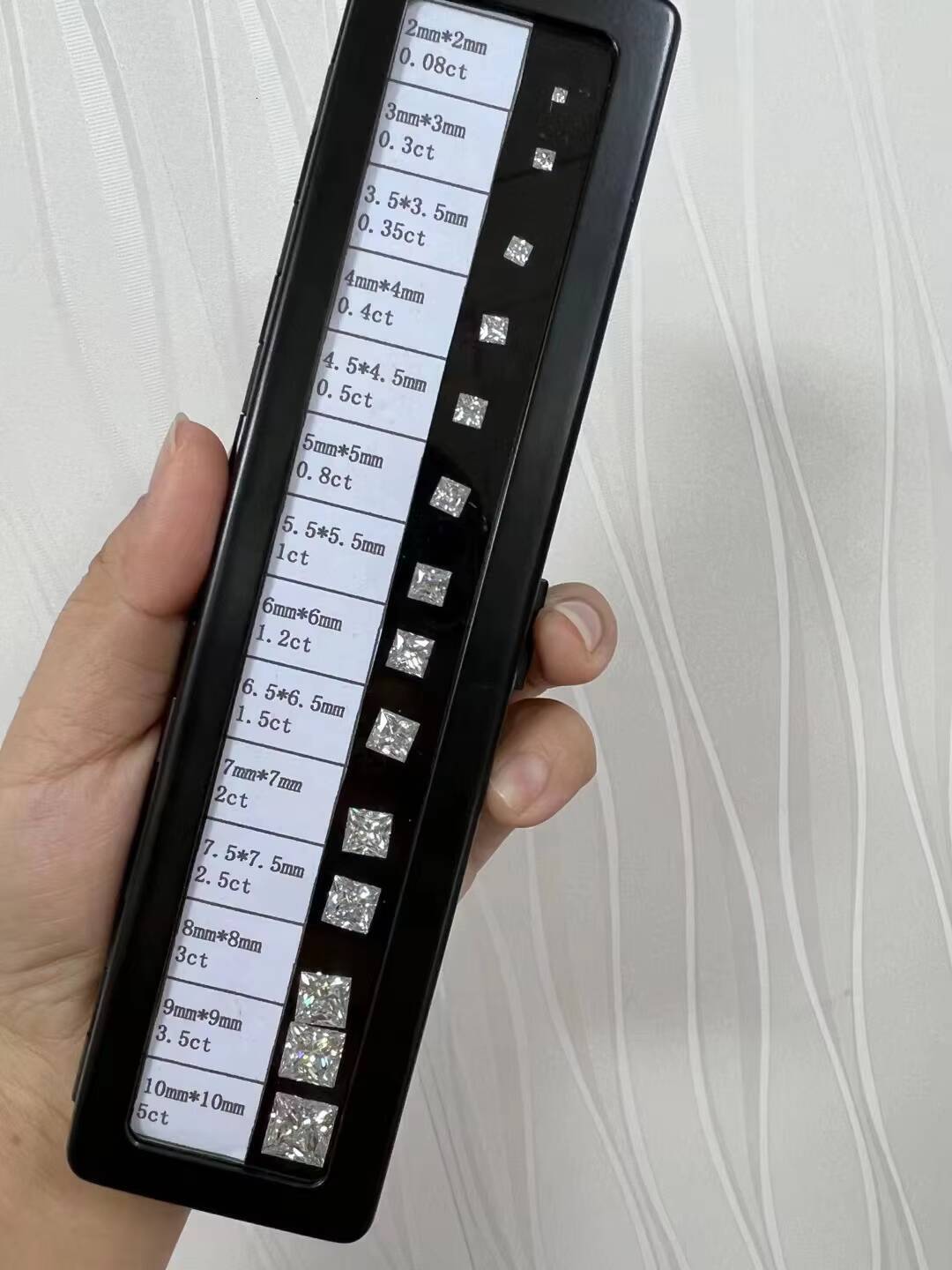 Fine Jewelry for Women Men 2CT D VVS Princess Cut Moissanite Diamond Ring in 14K/18K Yellow Gold with S925 Elegant Luxurious