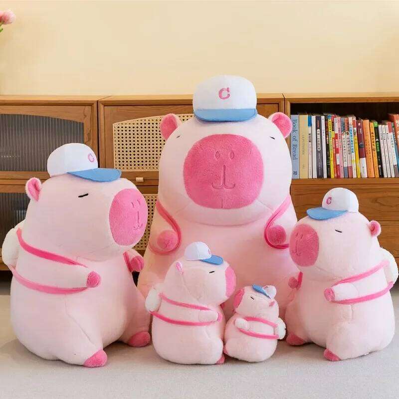 22CM Kapibala Plush Toy Internet Celebrity Capybara Jun Ugly Cute Guinea Pig Doll Boys Girls Anime Kawaii Y260128