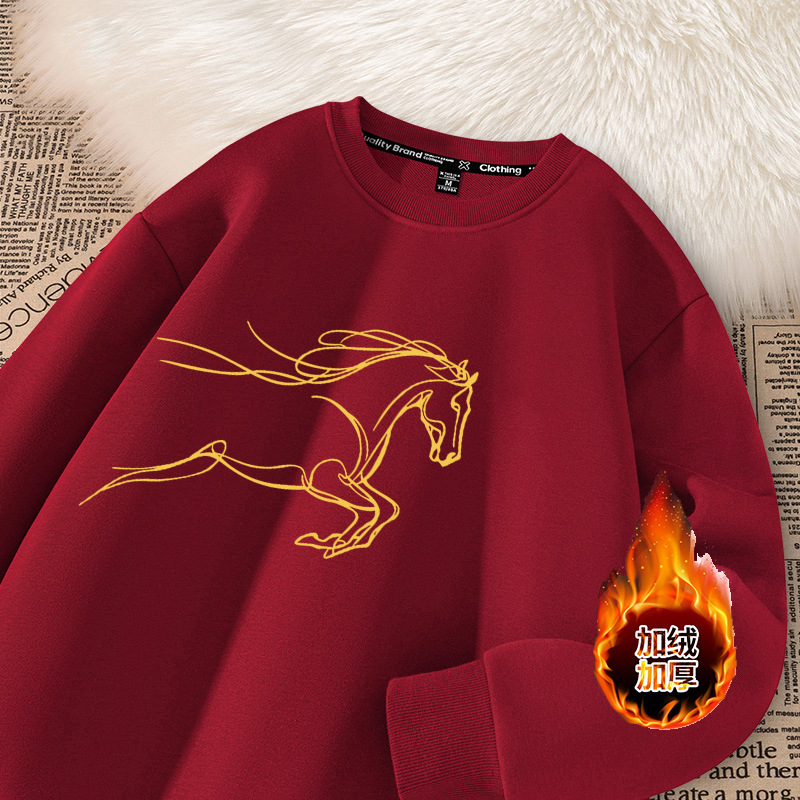 Men's Hoodies & Sweatshirts Long Sleeve round Neck Graphic Print Sweatshirt Comfortable Cotton Commute Style Autumn