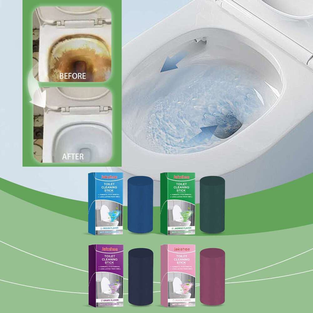 Jakehoe Peach Bathroom Toilet Urine Stains Odor Dirt Household Fresh Scent Cleaning Stick S260130
