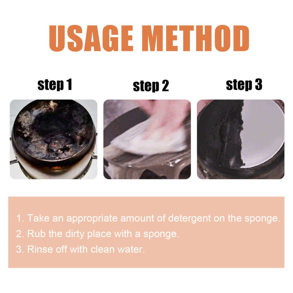 Jue-Fish Multi-Purpose Kitchen Stove Range Hood Stainless Steel Cookware Grease Cleaner S260130