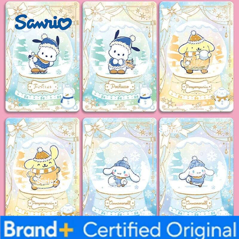 Sanrio Vancard Characters Lovely Time Card Kuromi Pompompurin Mymelody LittleTwinStars HelloKitty Collection Cards Children Gift H260130