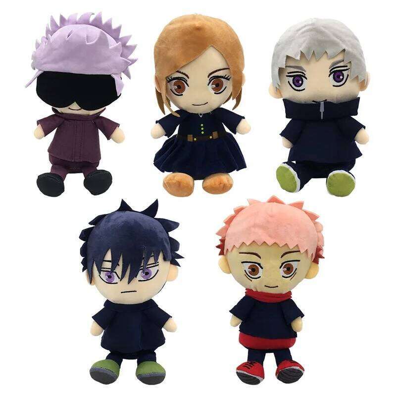 25cm Jujutsu Kaisen Plush Toys Anime Plushies Fushiguro Megumi Kugisaki Nobara Gojo Satoru Soft Stuffed Dolls Kids Gifts Y260128