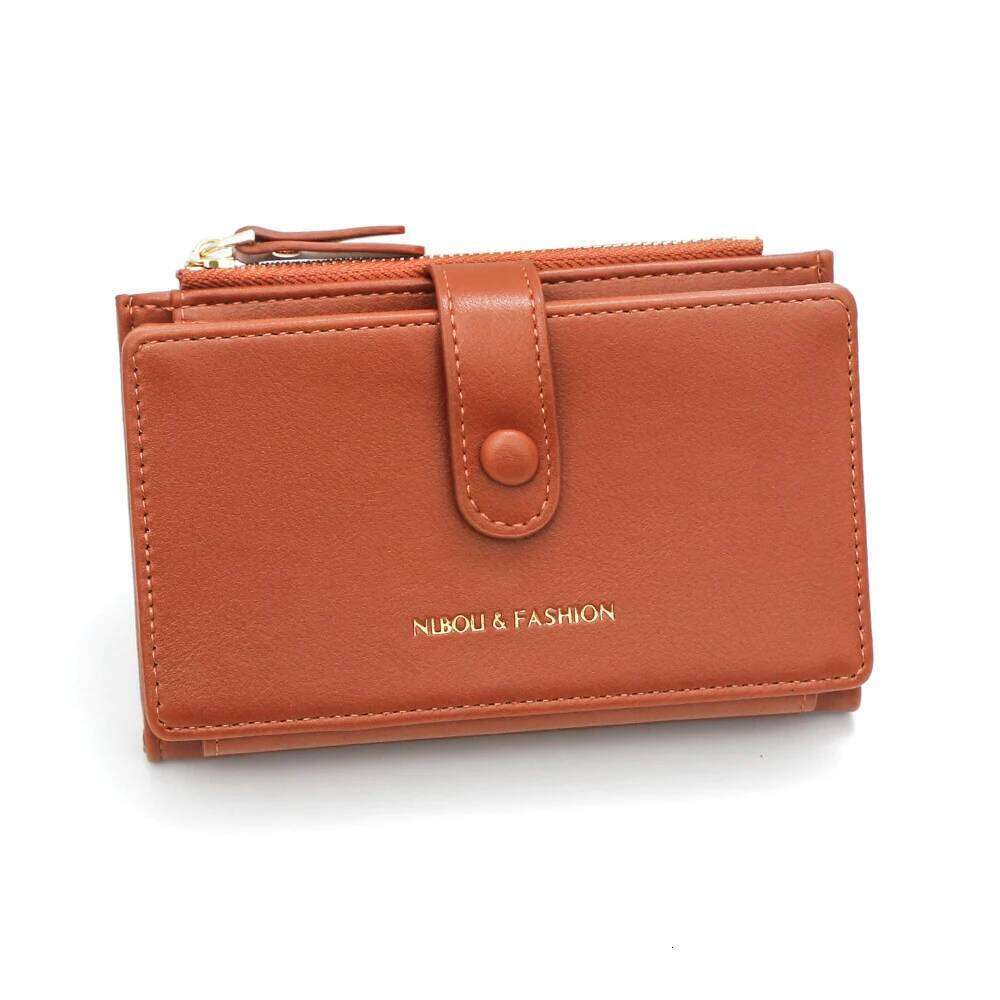 Short Simple Pu Leather Wallet Zipper Coin Purse Anti-Wrinkle Female Money Bag Daily Use Pocket Gifts For Women Z260130