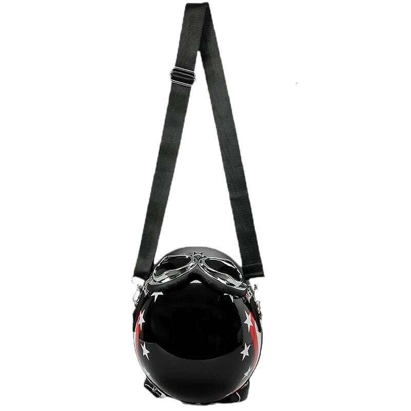Helmet Shoulder Bags Fashion Women S Creative Funny Crossbody Bag Cute Glasses Decoration Backpack High Quality Niche Design