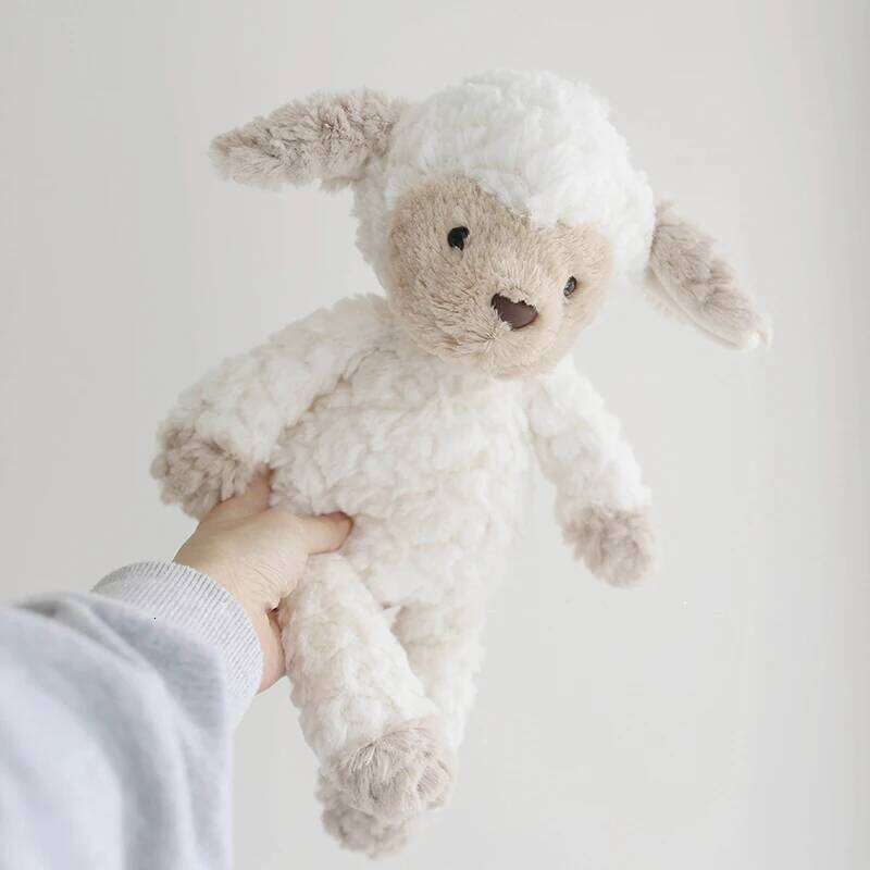 35cm Cute Fluffy Sheep Toys Kids Doll Children Gifts Cartoon Furry White Lamb Plush Toy Soft Kawaii Hug Plushies Y260128