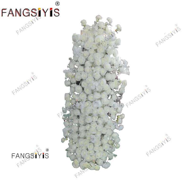 5D Rose flower Cherry blossom Arrangement Flowers Row Wedding Backdrop Arch KT Board Decor Sofa Table Runner Banquet Event Props W260130