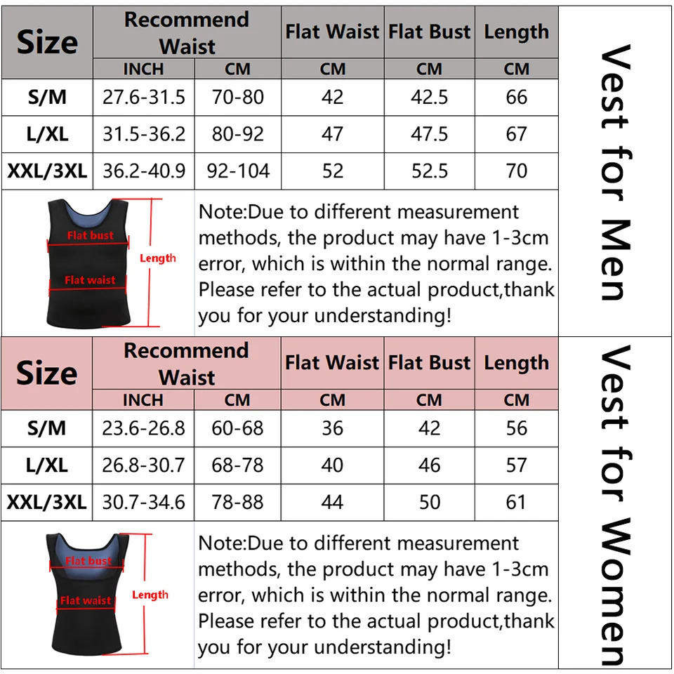 Men Neoprene Sweat Sauna Vest Waist Trainer Slimming Body Shapers Vest Shapewear Corset Gym Underwear Women Fat Burn Tank Top 260130