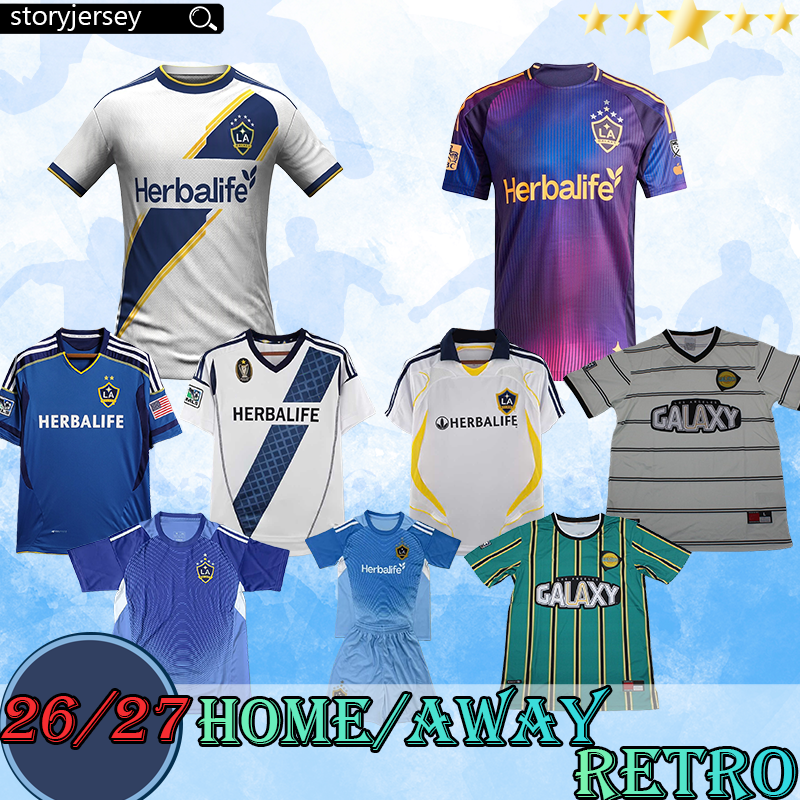 26 27 LA Galaxy RIQUI PUIG PEC Soccer Jerseys 2025 2026 PAINTSIL SANABRIA CERRILLO GLESNES KLAUSS HAAK NASCIMENTO AUDE Player Football shirt Retro 1997 1999 2011 2007