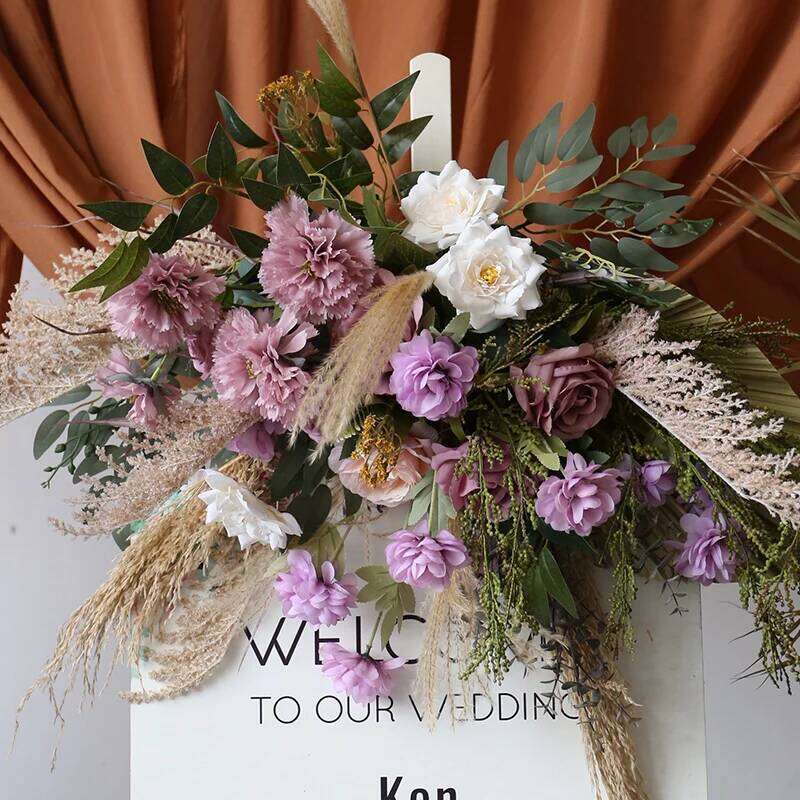 Dried Arrangement Pampas Grass Reed Row DIY Wedding Props Backdrop Decor Arch Flowers Flower props for decoration W260130