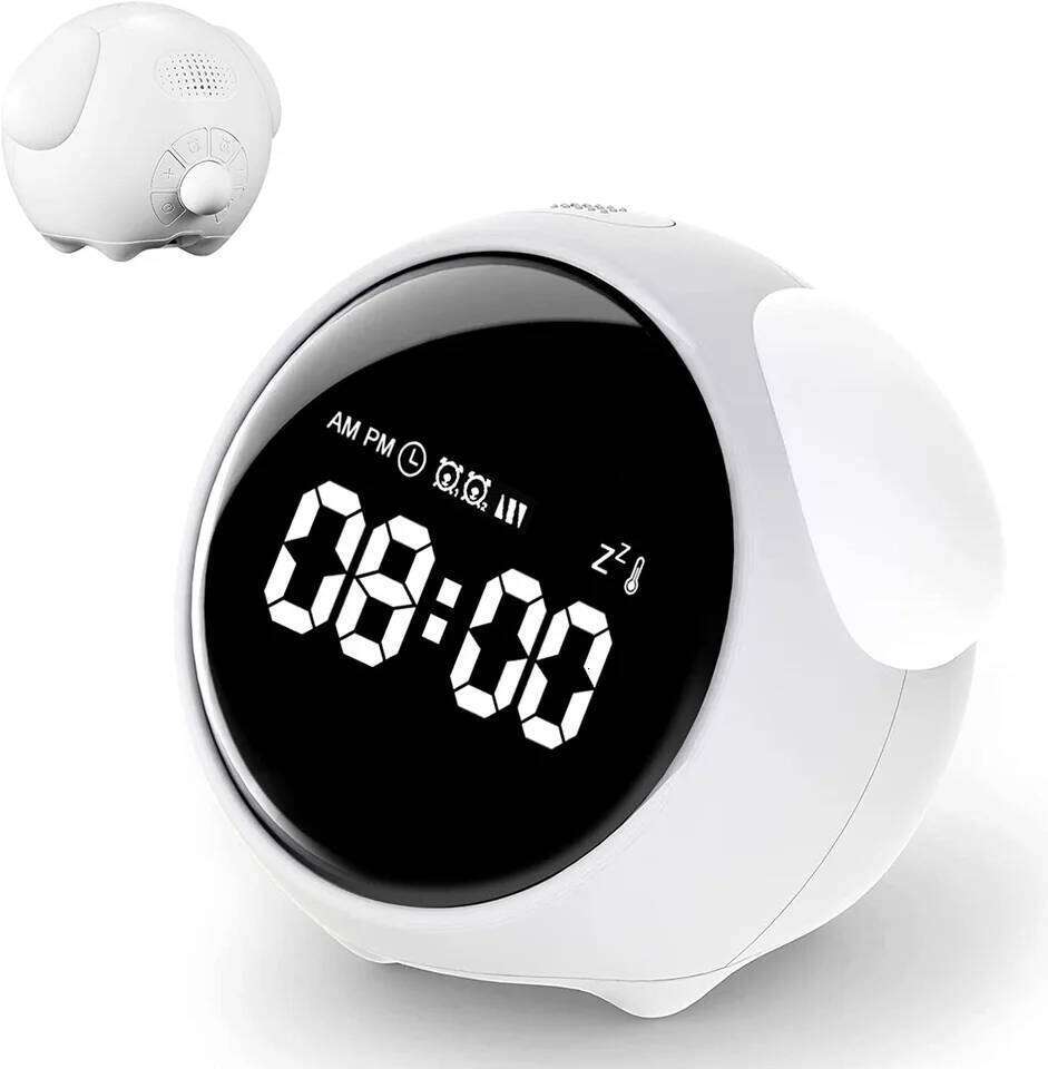 Child clock Digital Emotion Table WIth Light Wireless Smart Bedside Cute Cartoon Alarm Clock For Kids W260130