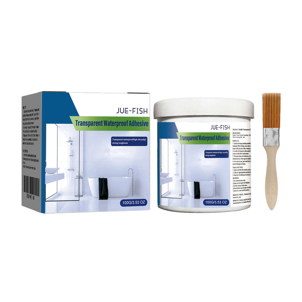 Jue-Fish Transparent Waterproof Coating Bathroom Balcony No-Brick Roof Leak-Proof Glue S260130