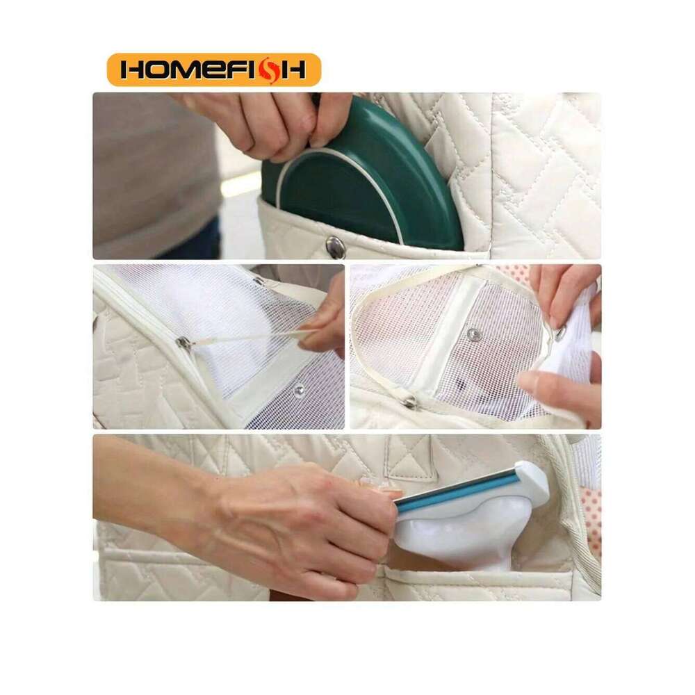 Pet cat dog tote no escape, portable, multifunctional, large capacity, breathable, horizontal bag, portable soft bag 26H0130