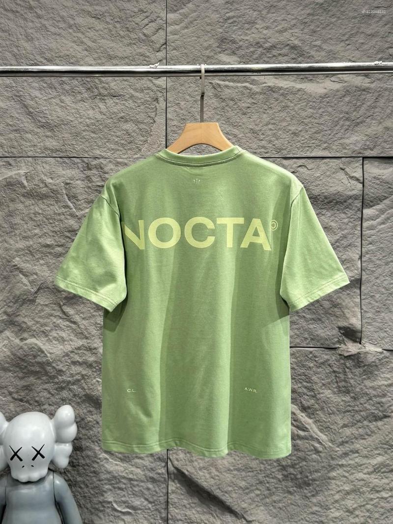Men's T Shirts Drop Nocta 2026 Summer Couple Letter Printed Round Neck Short-Sleeved T-Shirt Black Gray Green
