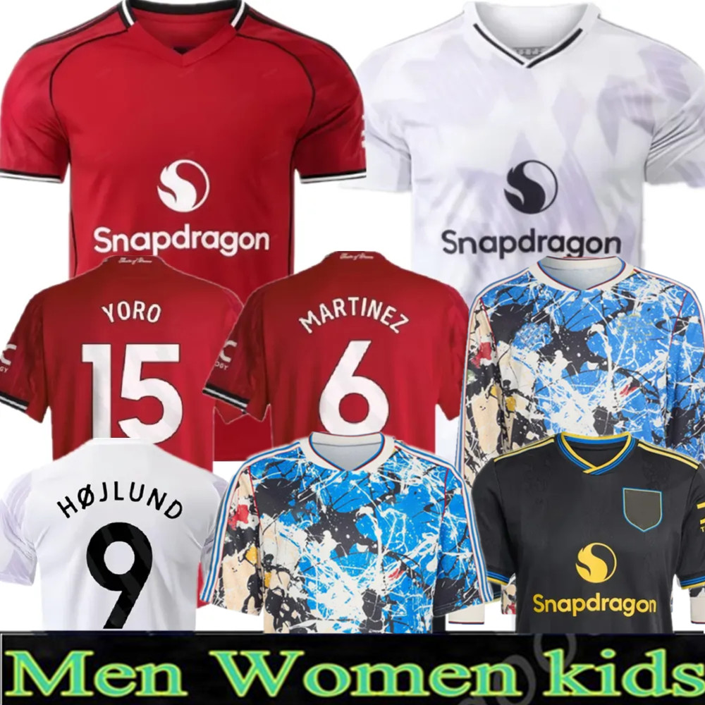 GARNACHO 26 27 HOJLUND soccer jerseys MARTINEZ RASHFORD MAINOO CASEMIRO MALACIA 2026 2027 football shirt fans player McTOMINAY MARTIAL B. FERNANDES men kids kit