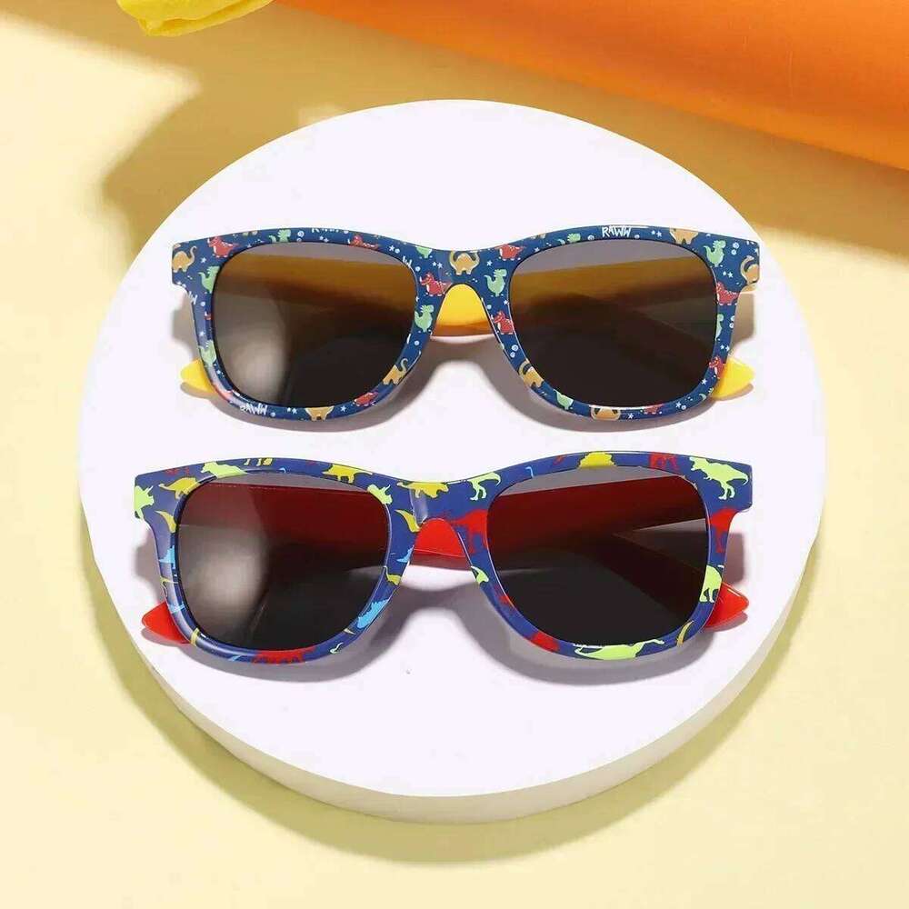 2024 Summer New Children's Dinosaur Outdoor Sunshade Sunglasses Kids Cartoon Cute Baby Trendy Sun Glasses Girls Boys Eyewear H260130