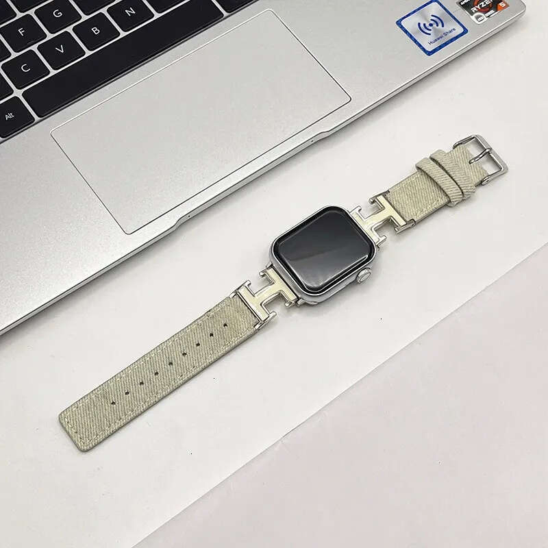 Professional Leather Apple Watch Band with Metal Detail Compatible with iWatch Series 4 5 6 7 8 9 10 38mm 40mm 41mm 42mm 44mm 45mm 46mm 49mm