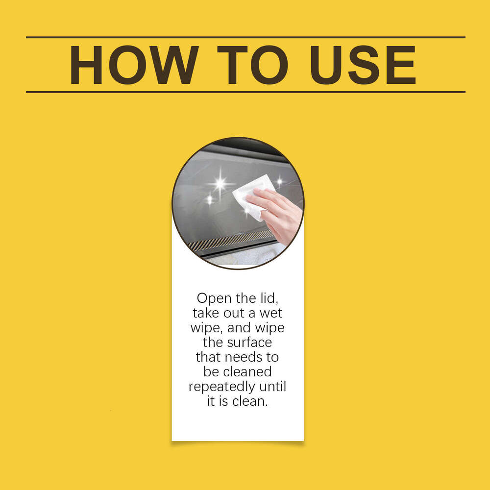 Jakehoe Multi-Surface Kitchen Multi-Functional Household Stain Removal Cleaning Wipes S260130