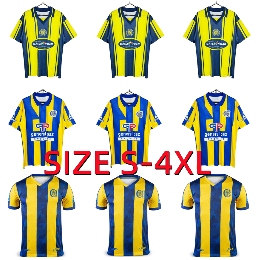 25 26 Rosario Central Mens Soccer Jerseys 2025 2026 DI MARIA LOVERA BRAVO GIACCONE COPETTI O'CONNOR QUINTANA Home Retro 1995 1996 1998 1999 Football Shirt Uniforms