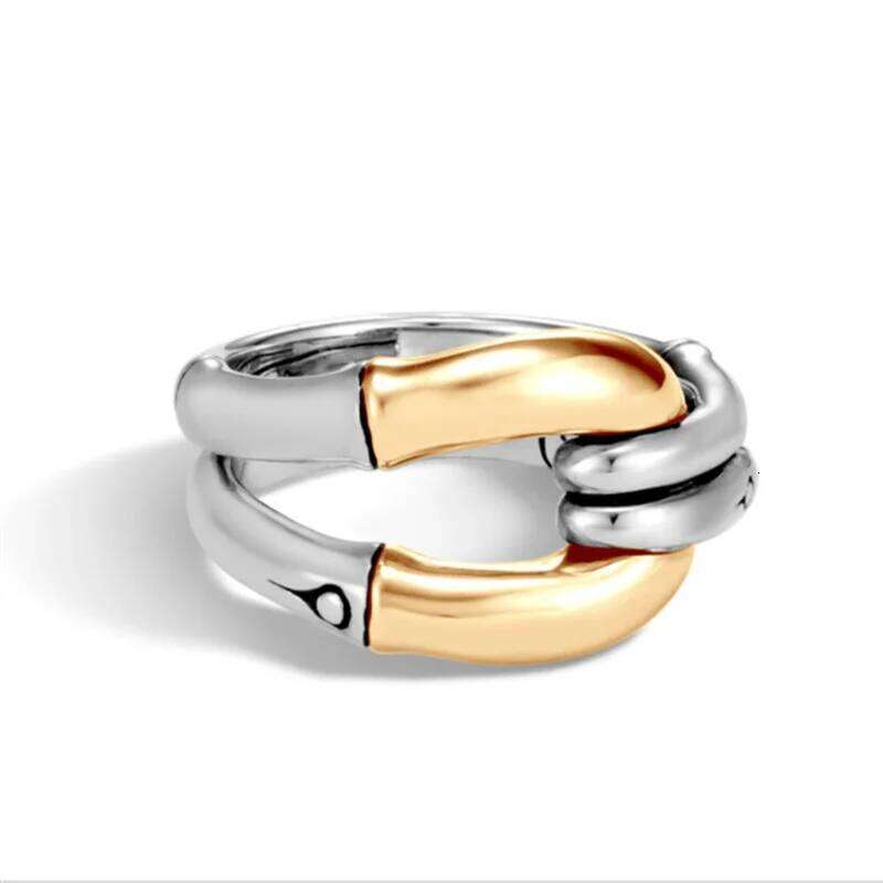 Delicate Fashion Gold Silver Color Simple Geometry Rings for Women Wedding Engagement Jewelry XJ260130