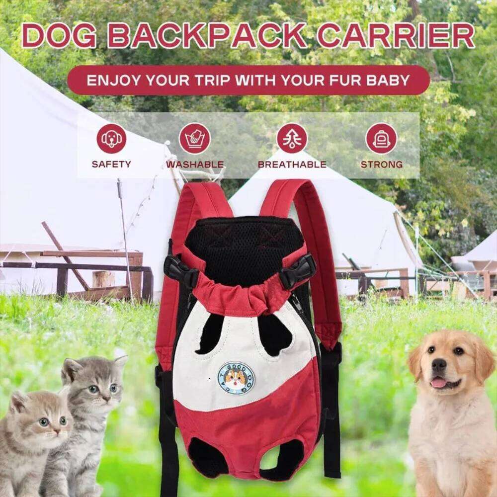 Outdoor Portable Pet Carrying Backpack Breathable Dog Cat Front Chest Backpacks Small Medium Puppy Supplies 26H0130