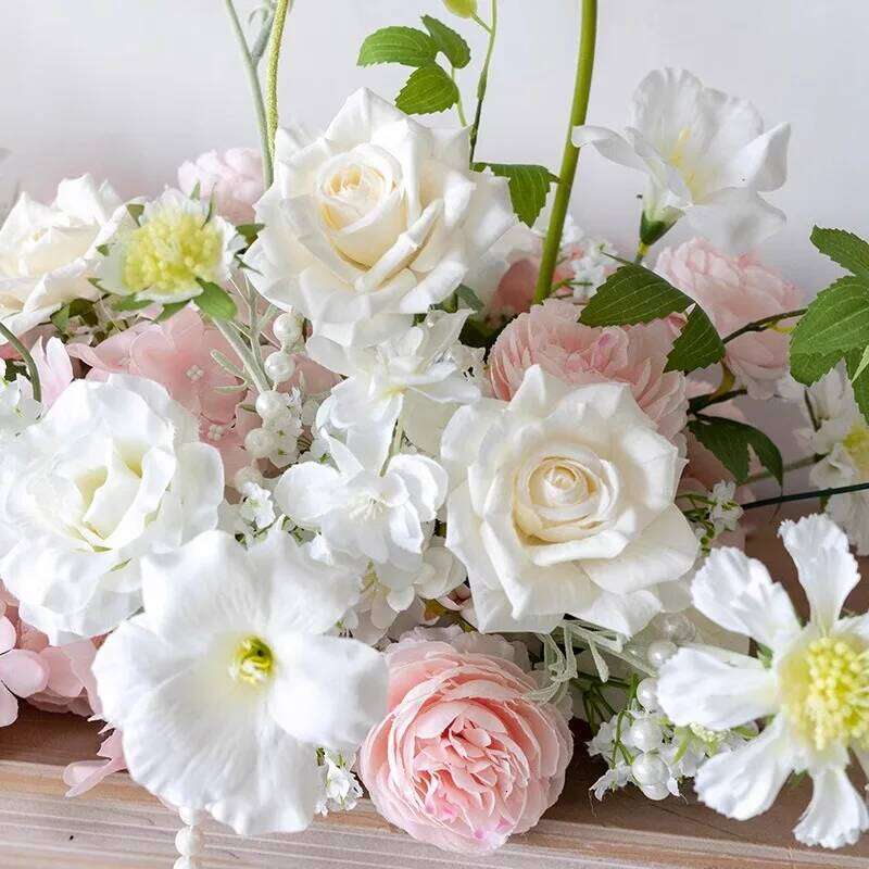 Pink Artificial Arrangement Wedding Backdrop Decor Arch Floral Row Table Flower Party Window Display Photo Props W260130