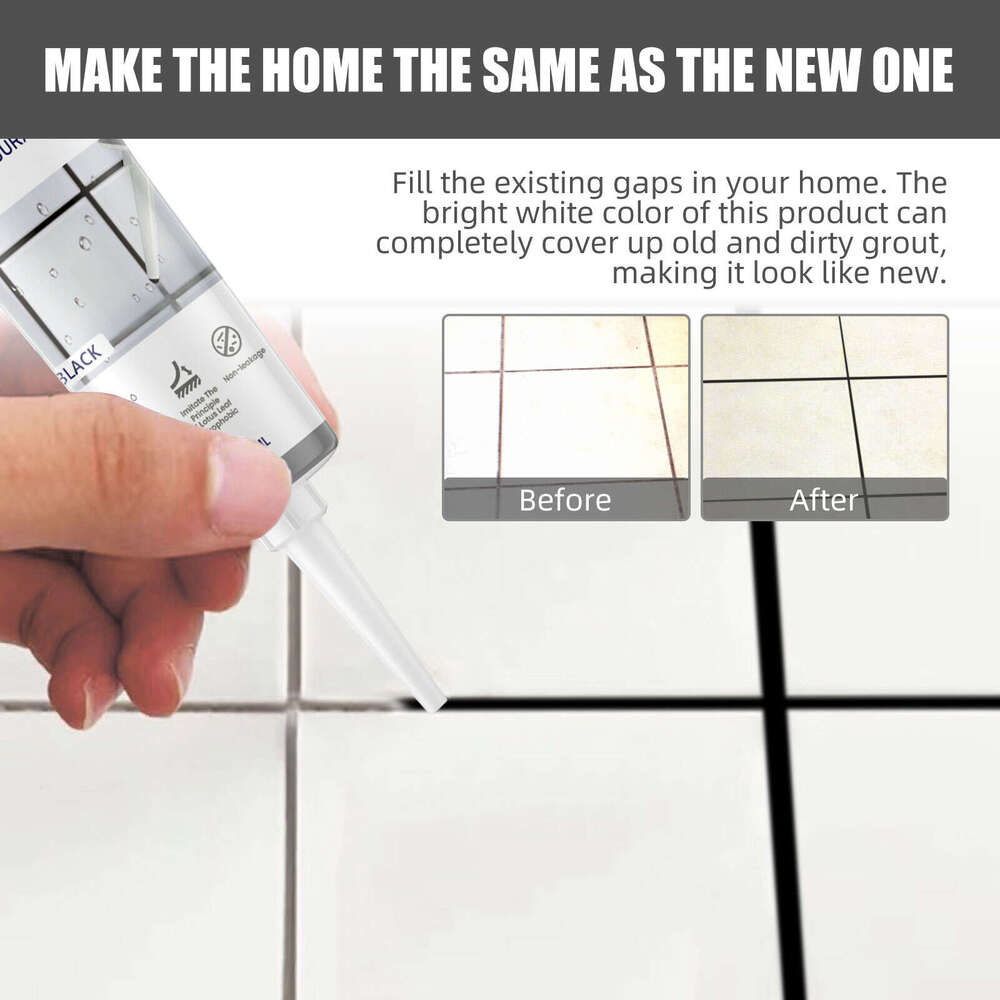 Jaysuing Kitchen Bathroom Waterproof Floor Anti-Mold Tile Grout Tip Sealant S260130