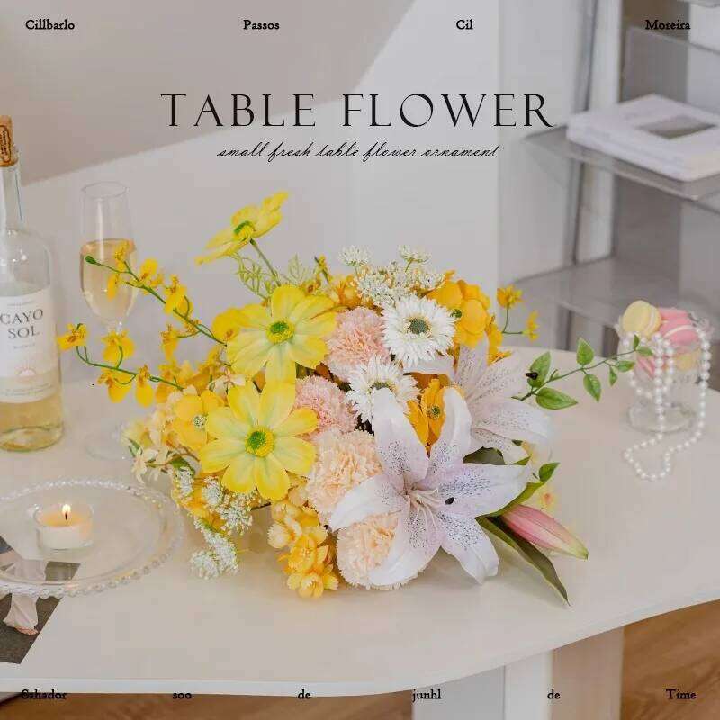 Multicolour Series Wedding Table Centerpieces Flower Decor Candleholder Banquet Event Supplies decor Props Window Display Gifts Y260130