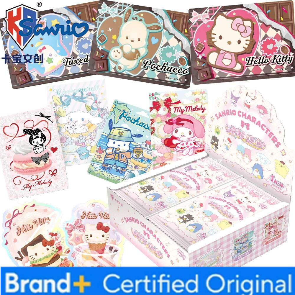 Sanrio Original Kabao Collection Japanese Cartoon Star Character Floral Luck Series Polaroid Cards Fans Favorite Toy Gifts H2601301