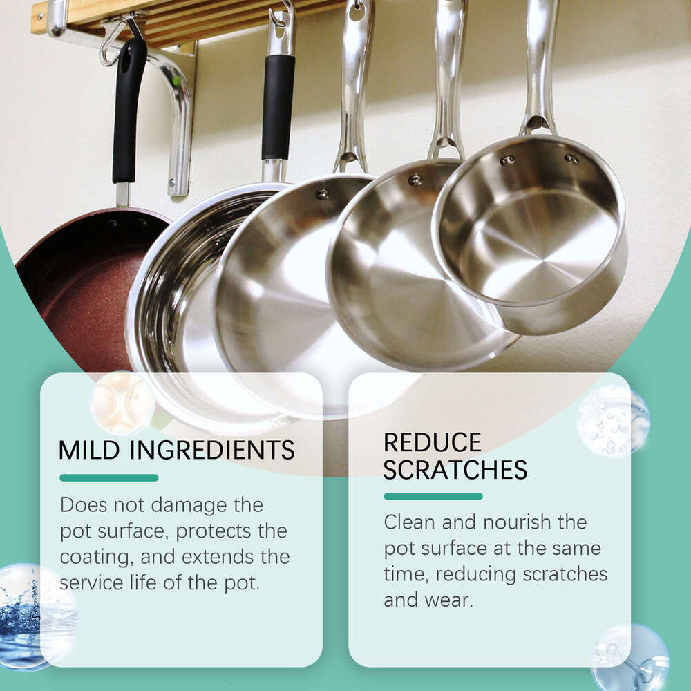 Jakehoe Kitchenware Pot Bottom Grease Oil Stains Cleaning Polishing Anti-Rust Multi-Effect Cleaner S260130