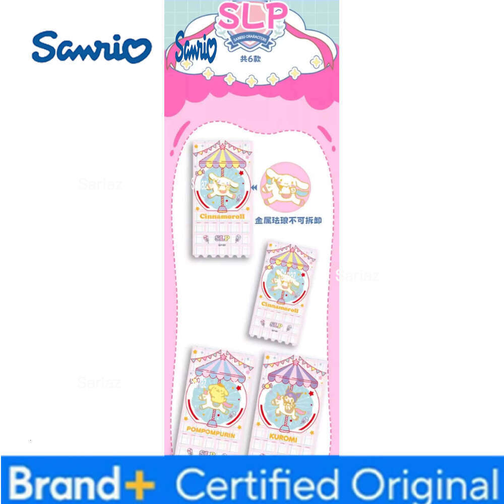 Sanrio New In Stock Kabao Creative Kawaii Mymelody Kuromi Ticket Stub Collector Card Offline First Round Of Peripheral Surprise Gifts H260130