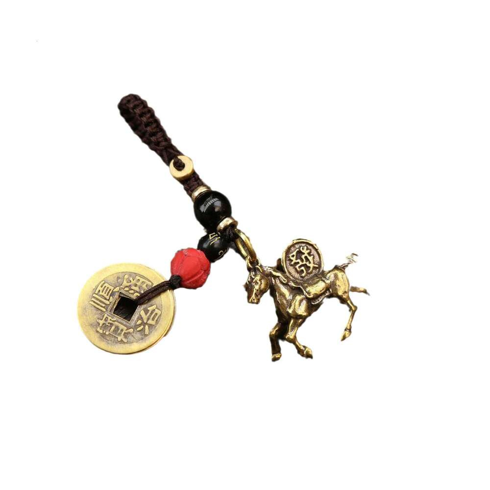 Bag accessories bag charm Brass Instant Wealth Keychain Pendant Car Key, Bag Pendant Chinese Style Gourd