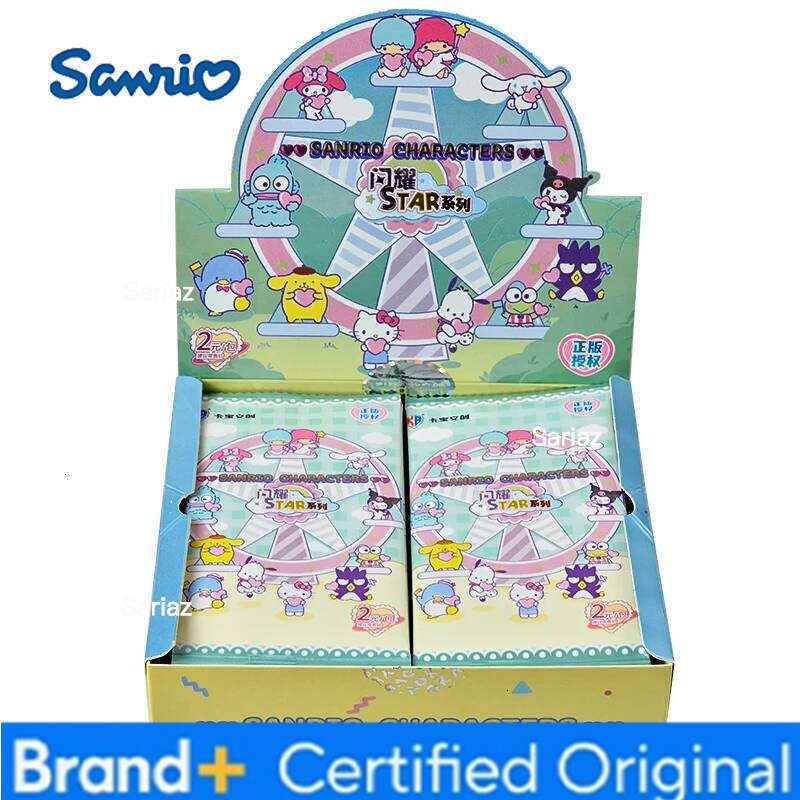 Sanrio KABAO Original Kuromi Hello Kitty Shining Cartoon My Melody Collectible Game Card Toy For Children Gift H2601301