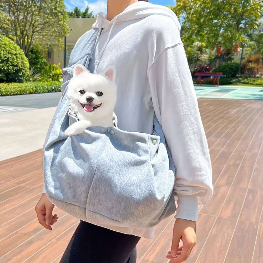 Escape-Proof Dog & Cat Sling Small Pets Under 16lbs -Ideal for Daily Walks and Outdoor Activities, Pet Carrier 26H0130