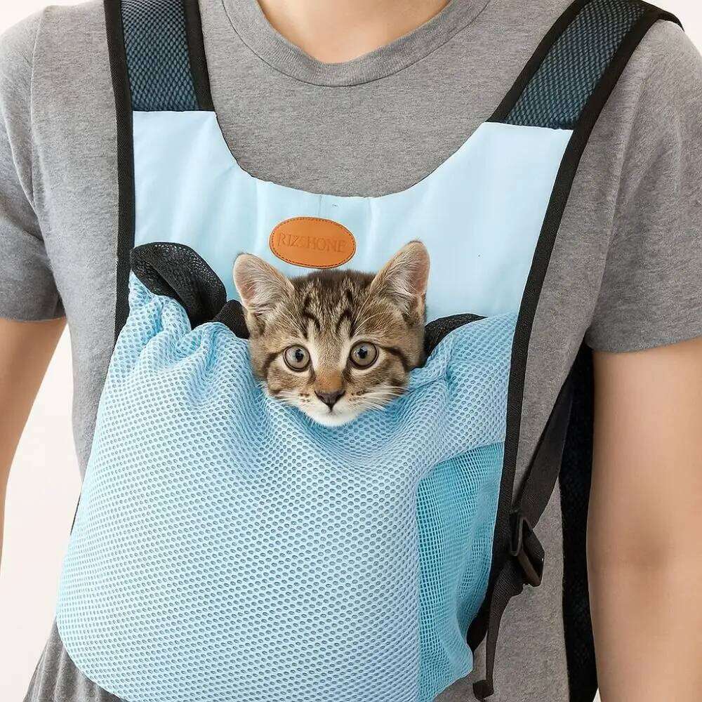 Breathable Chest Adjustable Foldable Pet Travel Bag Double Shoulder Puppy Transport Backpack Outdoor Hiking 26H0130