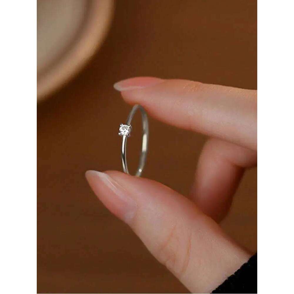 925 Sterling Silver Simplicity Classic Personalized Round Ring For Women Engagement Wedding Luxury High Quality Fine Jewelry XJ260130