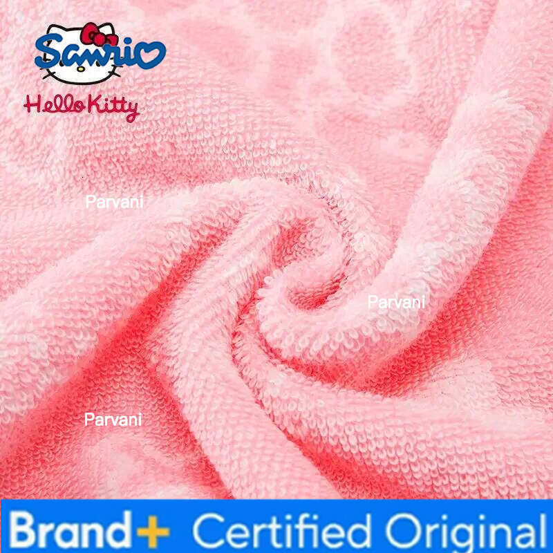 Sanrio Hello Kitty animation peripheral creative girls' heart absorbing water face kawaii pure cotton children's towel wholesale H260130