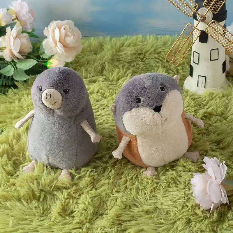 Latest Mole Tourist Mouse Stuffed Plush Toy Handmade Cartoon Anime Cute Children's Birthday Gift Fun Doll Y260128