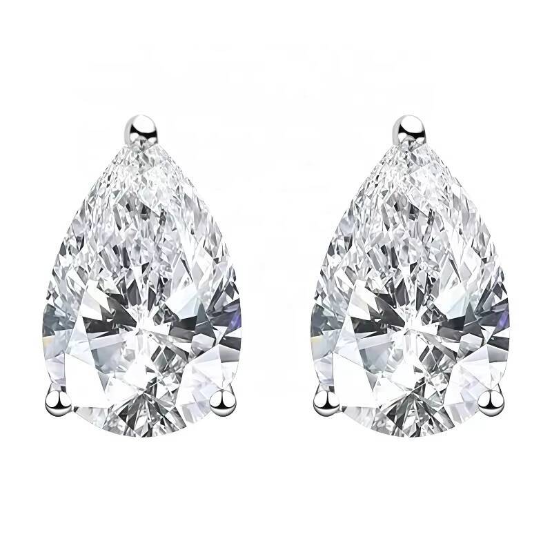 Womens Fashion 14K 18K Gold Lab Diamond Dangle Earrings Set Chunky Jewelry-Wholesale Bulk Supply