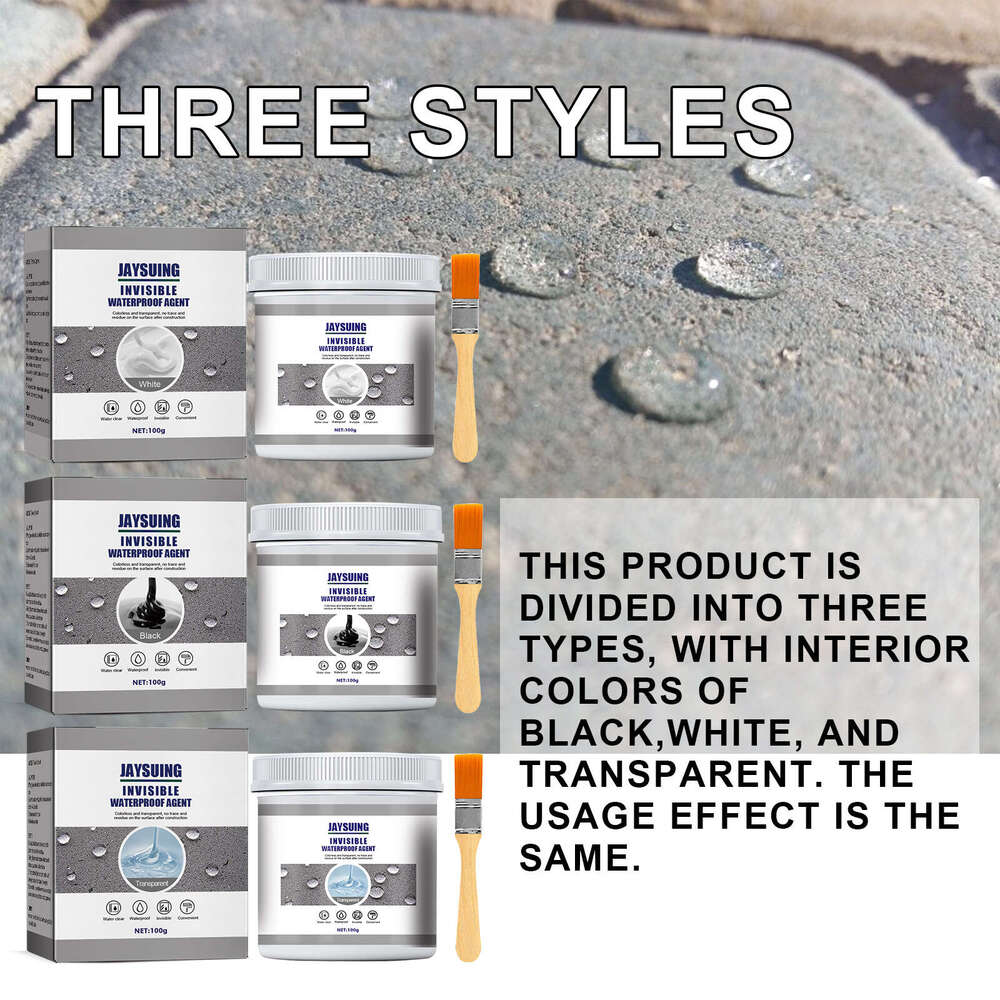 Jaysuing Black Waterproof Glue for Kitchen and Bathroom Doors, Windows, Tiles, Water Pipes, Exterior Walls, Waterproofing, Leakproofing, No-Need-to-Hi