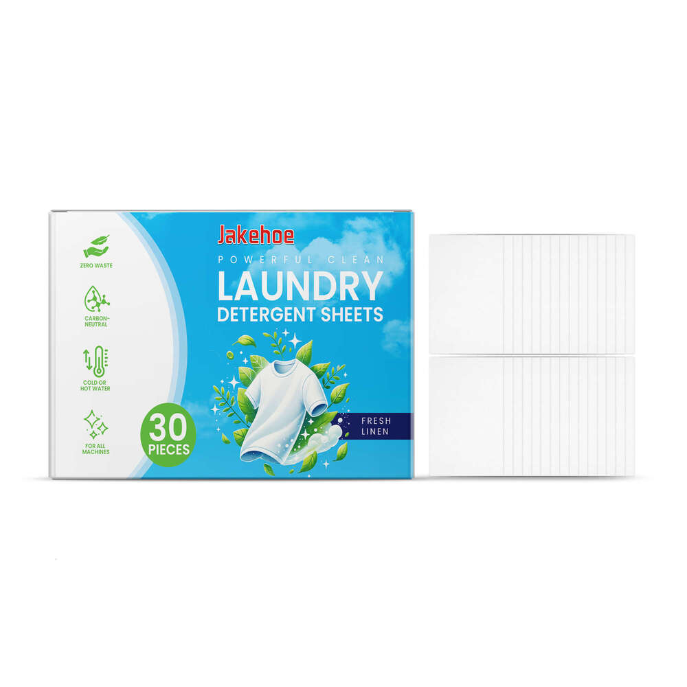 Jakehoe Clothes Oil Stain Gentle Cleaning Household Convenient Laundry Bubble Sheets S260130