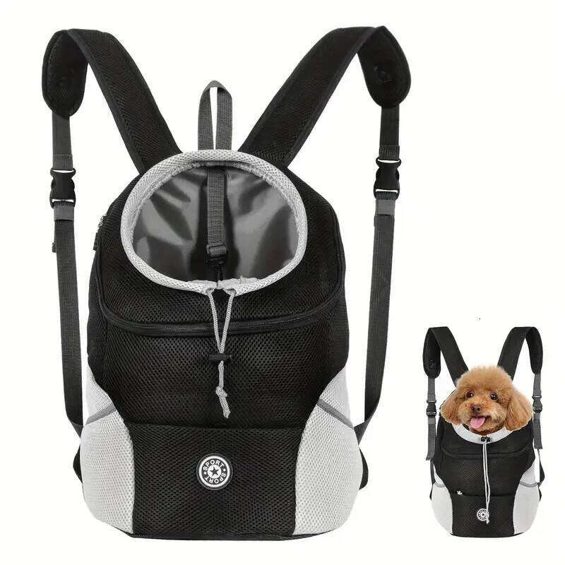 New Dog Pet Backpack Comfortable Carrier Travel Hiking Bag Front Pack Breathable Adjustable Straps for Small Medium Dogs Cats 26H0130