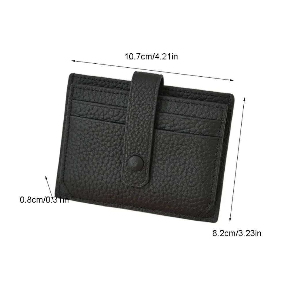 Simple Multi-card Slot Holder Ultra Thin Multi Pockets Wallet PU Leather Clip Card Bag Women Z260130