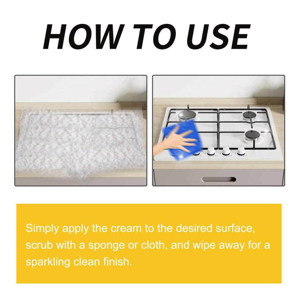 jakehoe Multi-Surface Cleaner Kitchen Utensils Heavy Grease Sink Stains Powerful Efficient Cleaning Milk S260130