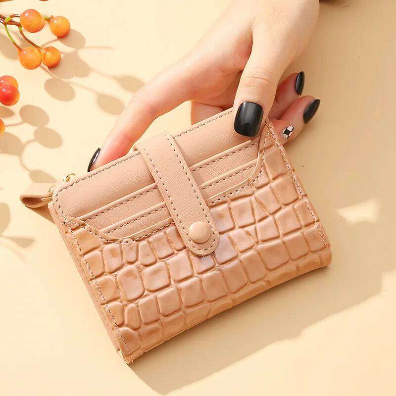 Stone Pattern Small Women Pu Leather Female Zipper Coin Pocket Short Money Change Mini Lady Wallet Purse Z260130