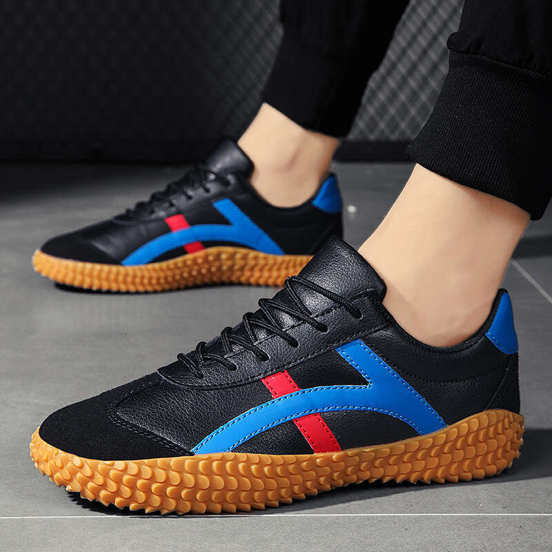 Hot-Selling Large Size 47 Unisex Tug-of-War Leather Casual Couple Forrest Gump Non-Slip Team Building Sports Shoes Wholesale for Men