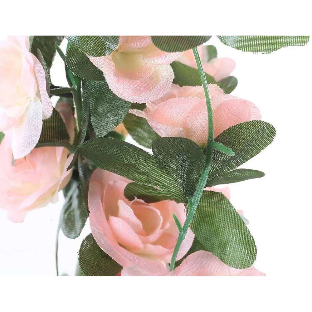 Artificial Rattan Fake Flower Plant Vine Decoration Wall Hanging Rose Home Decor Accessories Wedding Decorative Wreath W260130