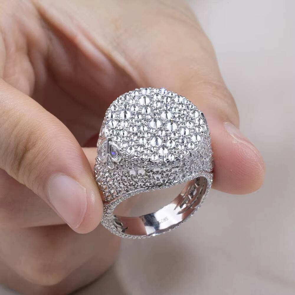 Messi Jewelry MSR-1894 Custom Fine Ring Jewelry Luxury Ring S925 Lab Grown Diamond Ring
