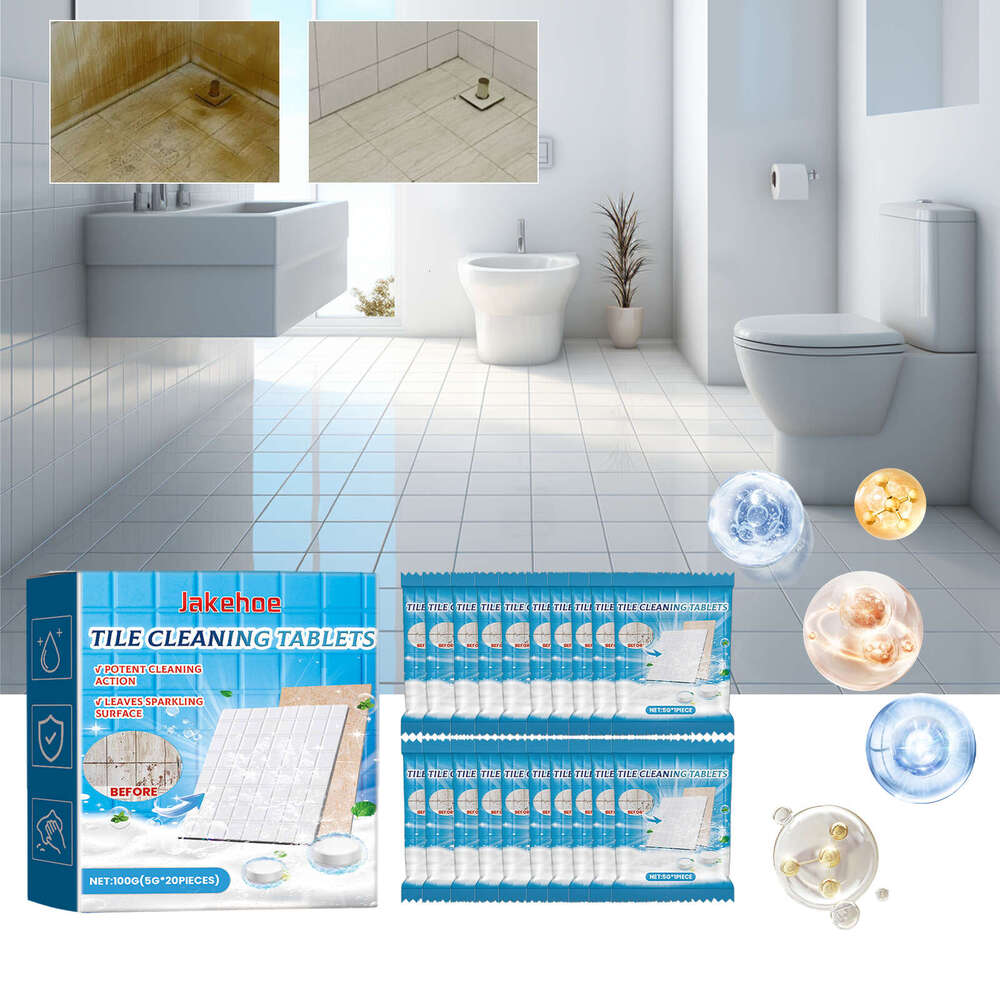 Jakehoe Cleaning Tablets Descaling Polishing Household Bathroom Kitchen Floor Tile Bathtub Cleaner S260130