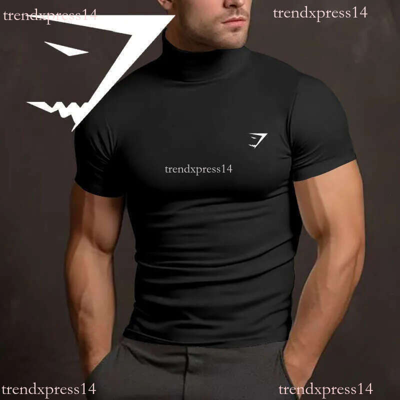 gym clothing men shirt Fitness Vintage gym sharkmen shirt Oversized Cotton Round Sports Long-Sleeved Run Fitness Vest Casual trend designer a0b